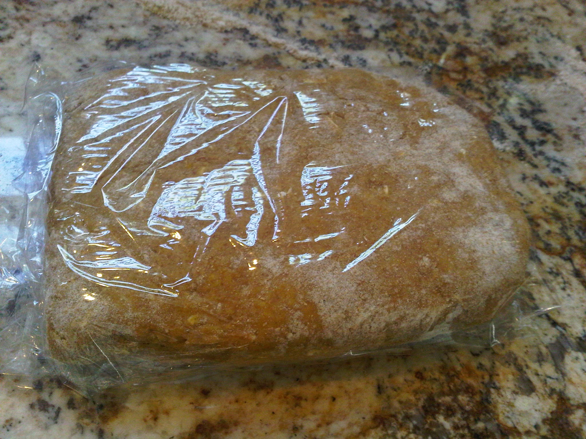 Wrap in plastic, then in freezer bag... more cookies to bake later!