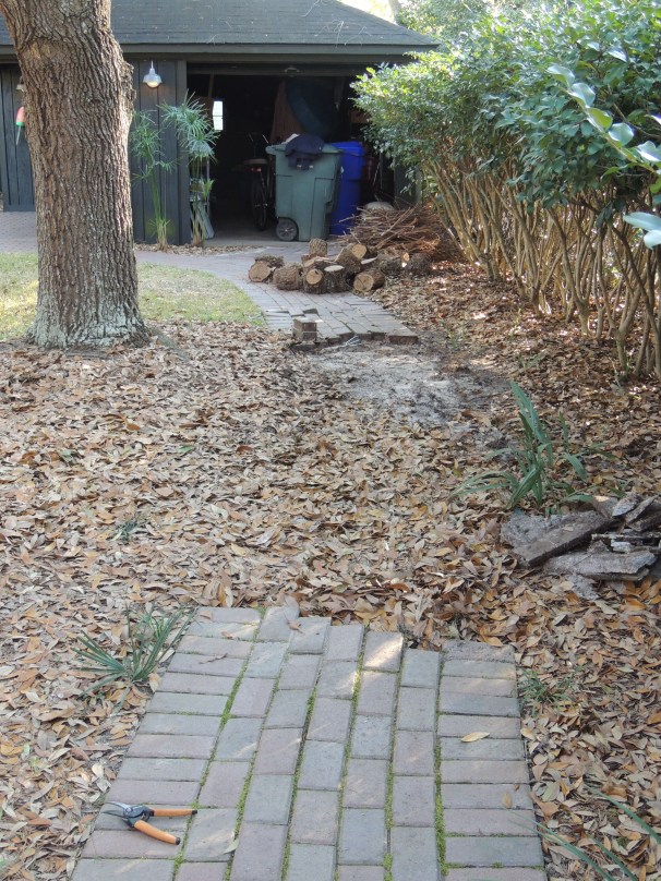 pavers before