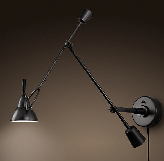 COUNTERPOISE SWING-ARM WALL SCONCE BRONZE RestorationHW 