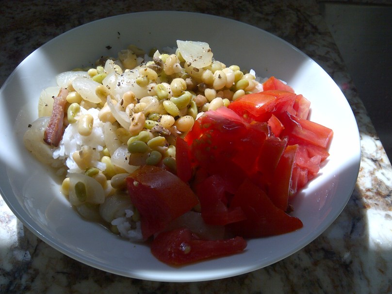 Field Peas, Rice and Tomatoes