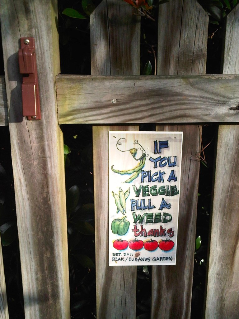 garden sign