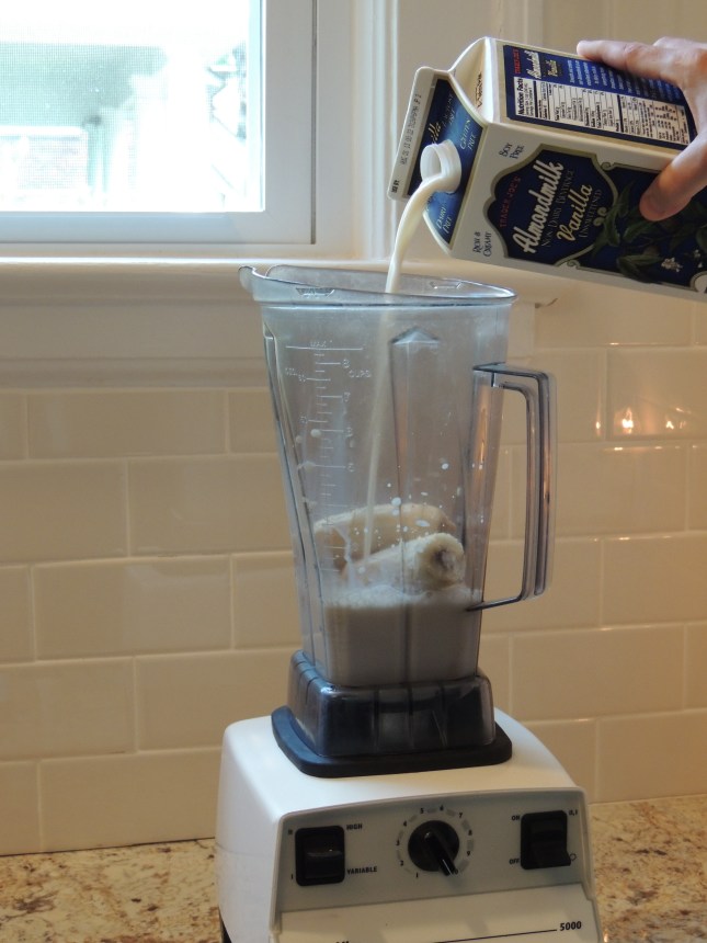 Add 2cups of almond milk