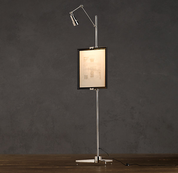Circa 1970 Lighted Easel by Restoration Hardware