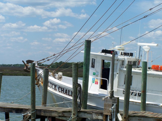 Lucky Chalm at Crosby's Seafood near Folly Beach