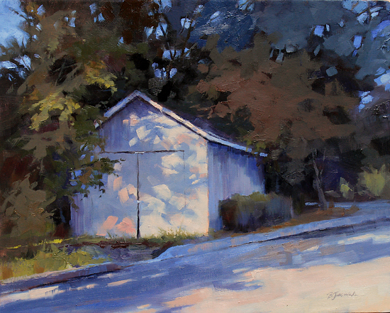 Shadows on the Shed by Barbara Jaenicke