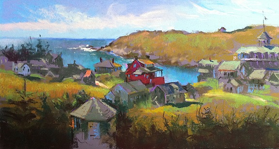 Monhegan from the Cemetery by Judith Carducci