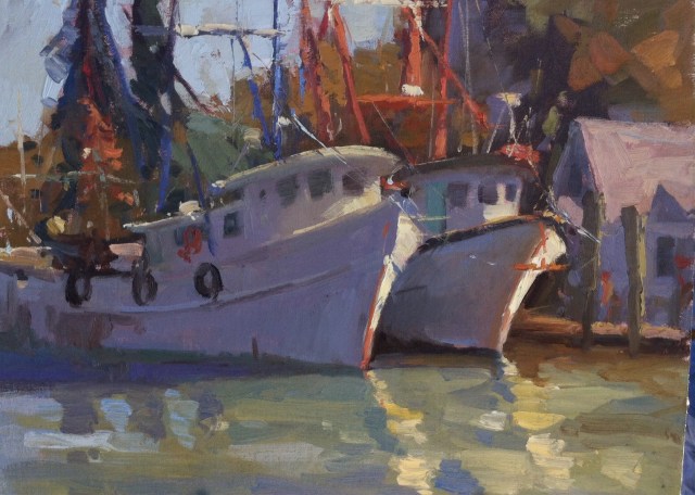 Shem Creek Shrimpers by Katie Dobson Cundiff