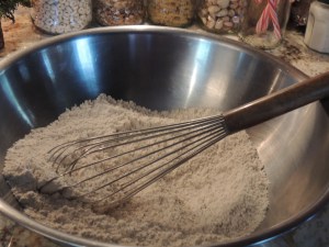 Mix together dry ingredients...