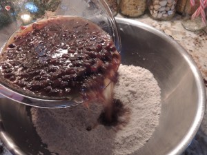 Add cooled fruit mixture...