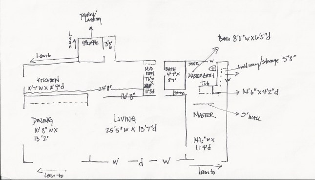 Periwinkle floor plan - first floor