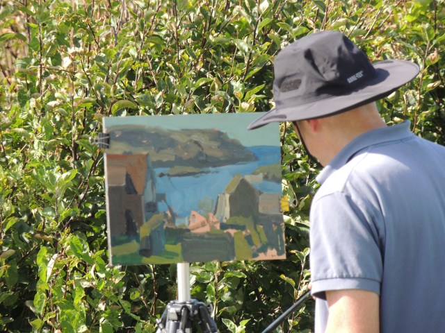 Artist David Kasman on Monhegan Island