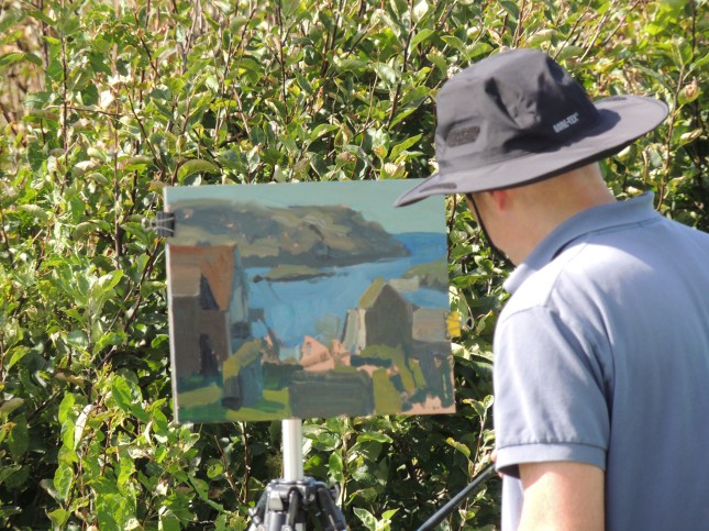 Artist David Kasman on Monhegan Island