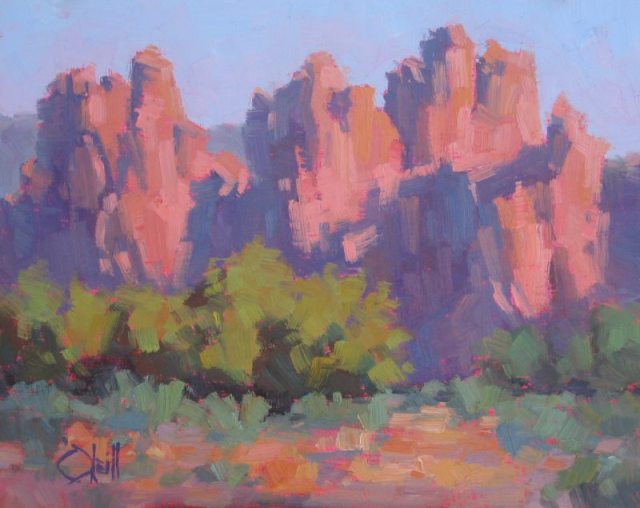 Morning Shadows at Smith Rock by Sally O'Neill