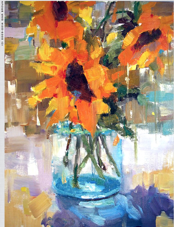 Sunny Flowers by Gina Brown