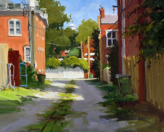 Church Hill Alley by Greg LaRock 16x20" Oil