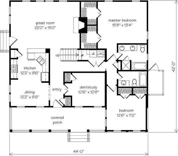 Southwood house plan by Allison Ramsey Architects - Southern Living (SL-1029)