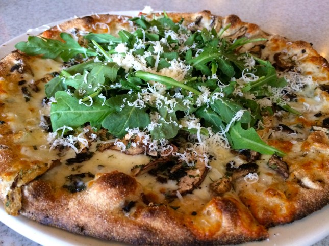Wild Mushroom Pizza with Arugula
