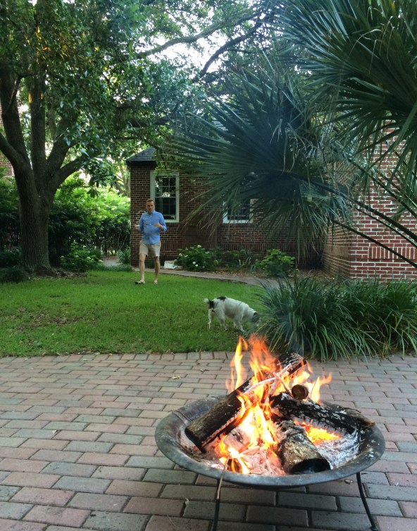 Outdoor fire a few weeks ago...