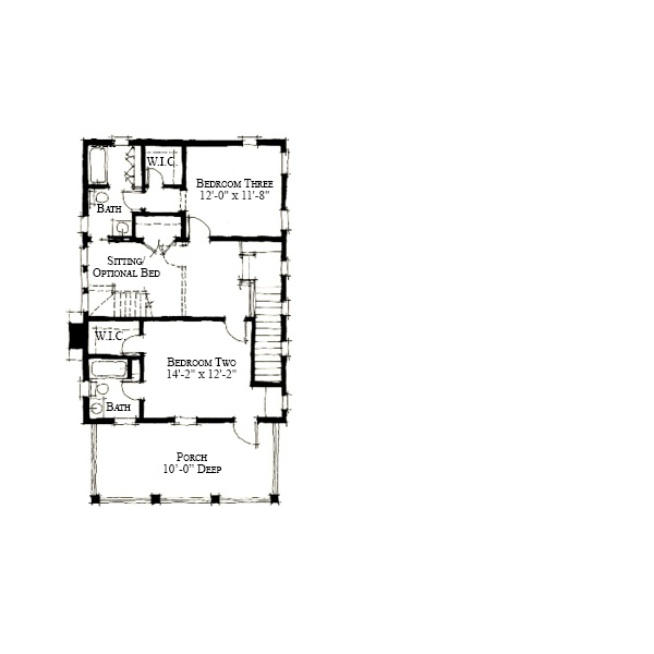 Ribaut Square C0557 plan by Allison Ramsey Architects