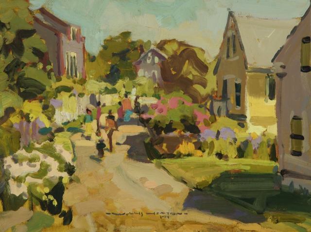 Painting of Monhegan Island by Wyllis Heaton