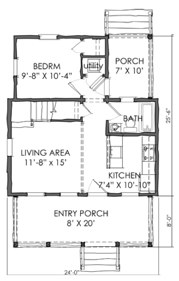 Guest Cottage TNH-GC-02A by Moser Design Group