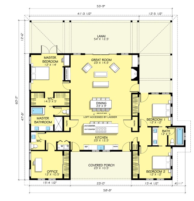 A country farmhouse plan (888-7) via Houseplans.com
