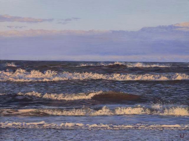 Surf off North Wildwood #1 by Jeff Gola Egg Tempura 12x16"