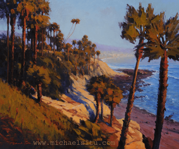 Heisler Park View by Michael Situ 12x12 Oil