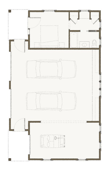 Tideland Haven Garage Plan by Our Town Plans