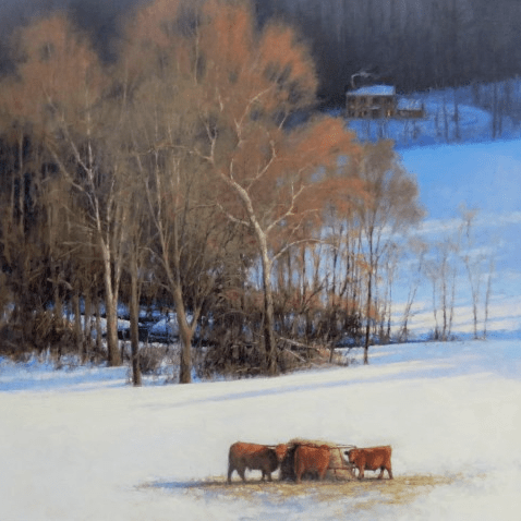 Happy Hour by Elise Phillips 36x36" Oil