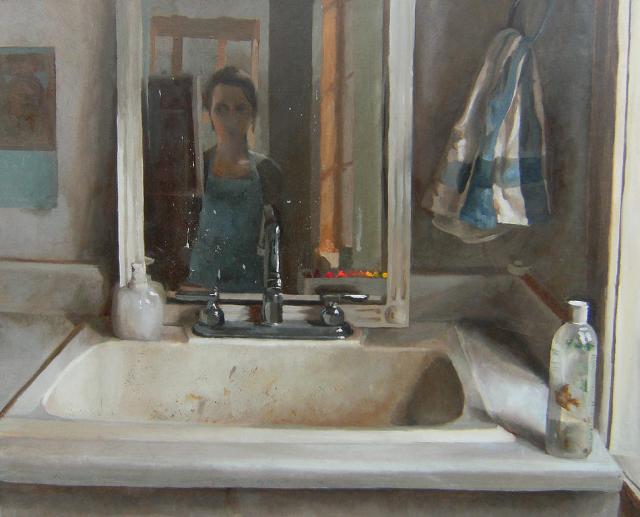 First Time I Saw Antonio Lopez Garcia by Anelecia Brooks 16x20" Oil