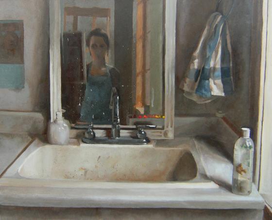 First Time I Saw Antonio Lopez Garcia by Anelecia Brooks 16x20" Oil