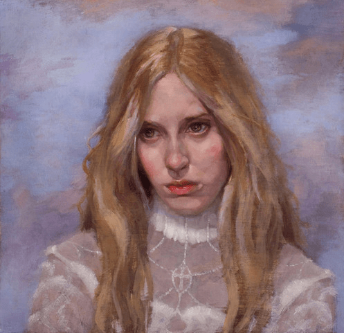 Lizzy's Head in the Clouds by Sandra Flood 12x12 Oil