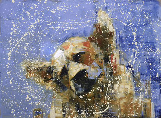 Shake (Blue Sky) by Rebecca Kinkead 33x45