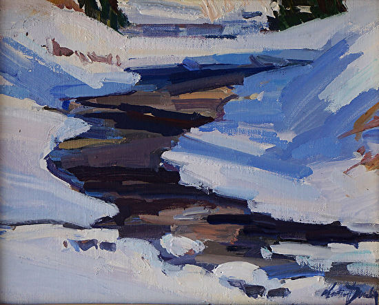 Around the Bend by Katie Dowling 8x10 Oil