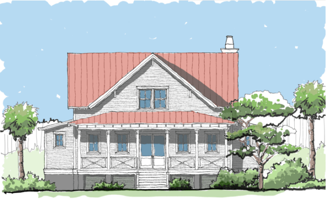 Compass Cove plan by Flatfish Island Designs