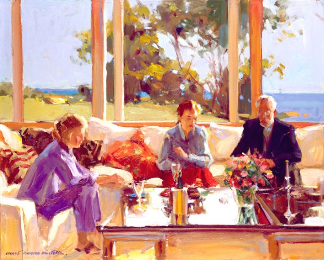 Champagne with Dr Seuss by Everett Raymond Kinstler