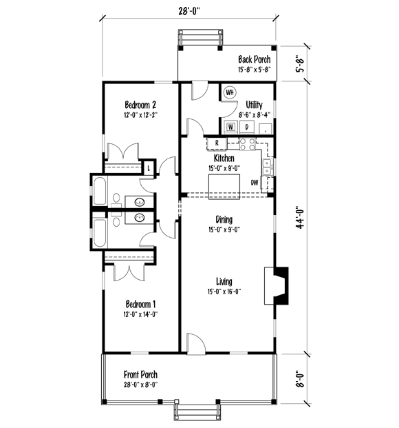 Berryville House Plan by John Tee