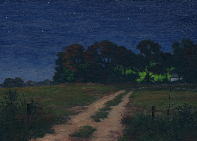 Light in the Woods by Paul Keysar 5x7