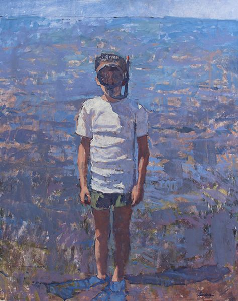 Snorkel by Frank Gardner 30x24 Oil