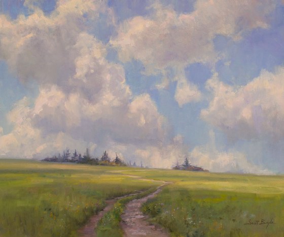 Roan Mountain Clouds by Scott Boyle 20x24 Oil