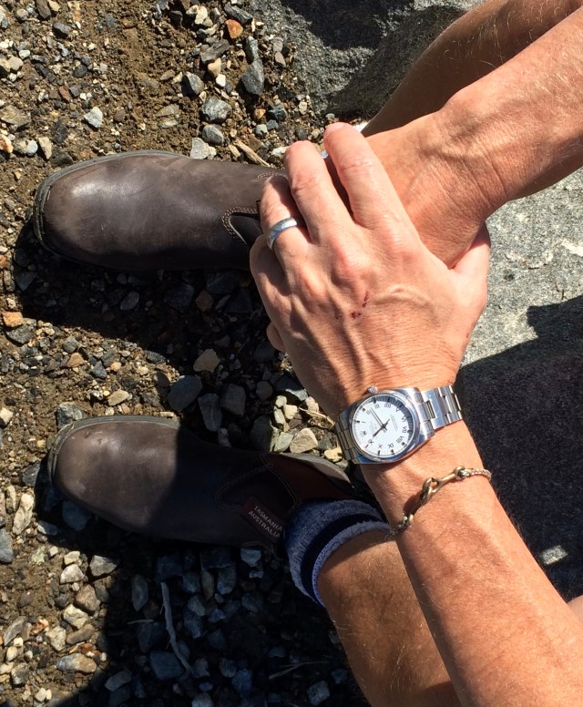 Boots, watch and Cat Bates bracelet!