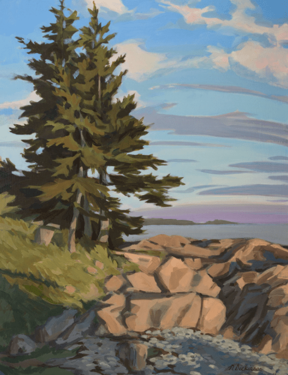 evening-on-the-point-by-nat-dickinson-24x18-acrylic