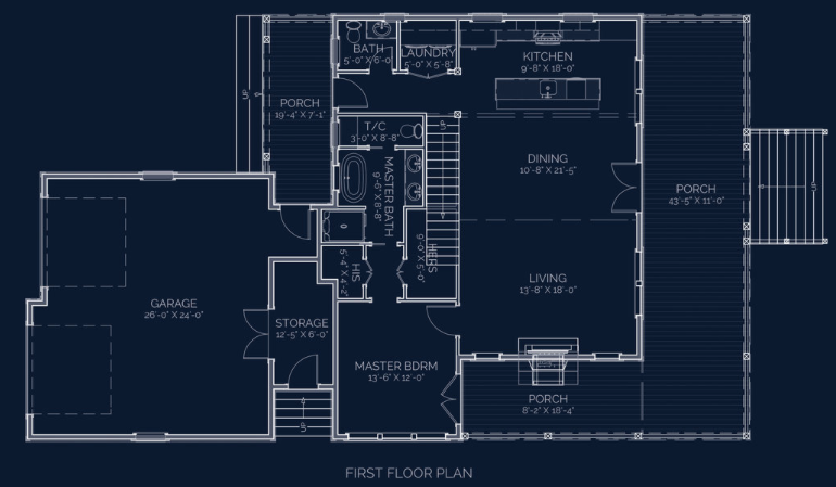 Meridian Residence house plan by Lake and Land Studio Main