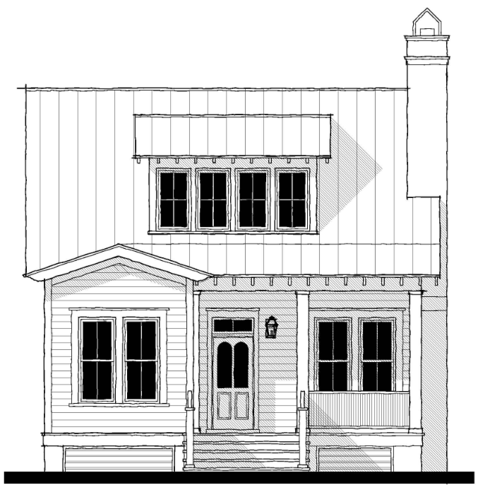 Two story houseplants, small porch on right, door with transom, small front porch