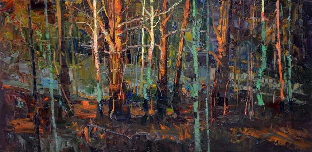 The Shift by Silas Thompson 18x36 Oil