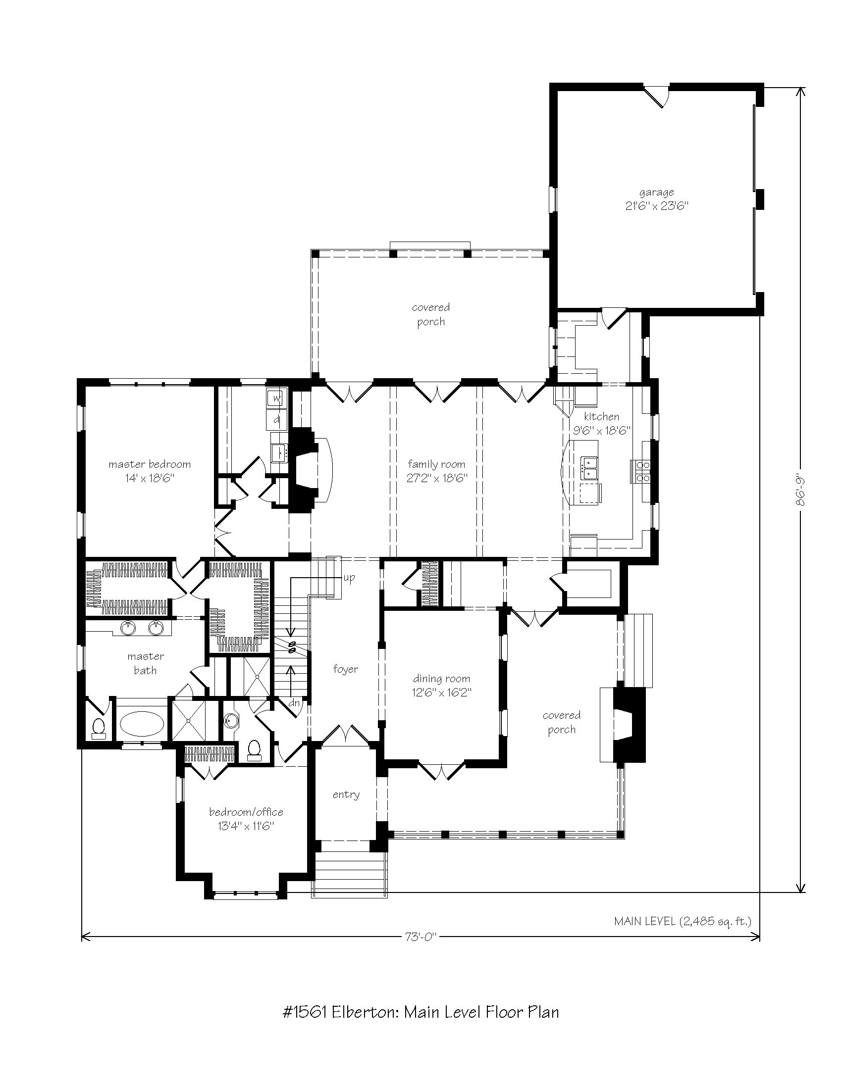 Elberton House Plan by Mitch Ginn Main