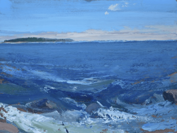 On the Sea by JD Wissler 9x12" Oil