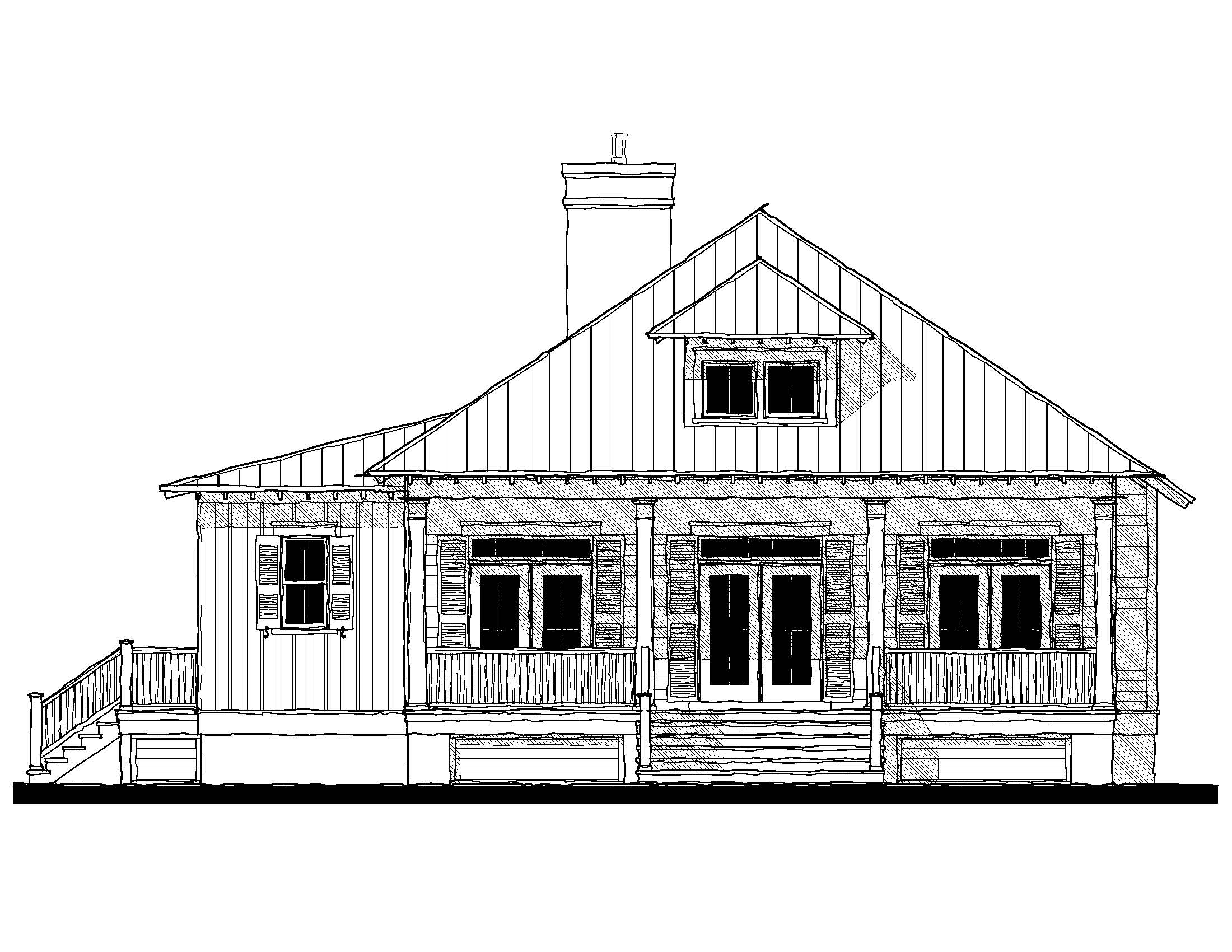 Port Arthur (17118) House Plan by Allison Ramsey Architects