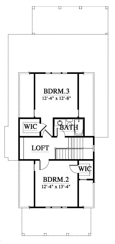 upstairs, houseplants, 2 bedrooms, shared bathroom, loft